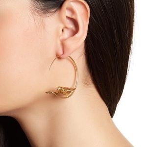 Tory Burch Dove Hoop Earrings